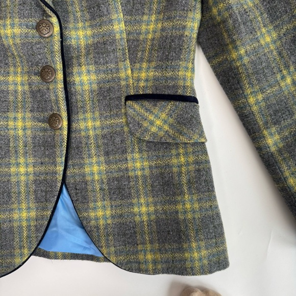 Stumper Fielding Green Plaid Blazer with Yellow Accents - Picture 2 of 5